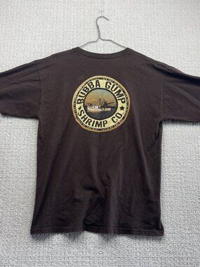 Bubba Gump Shrimp Co. x Puerto Vallarta Mexico Mens L Brown Retro Graphic Tee